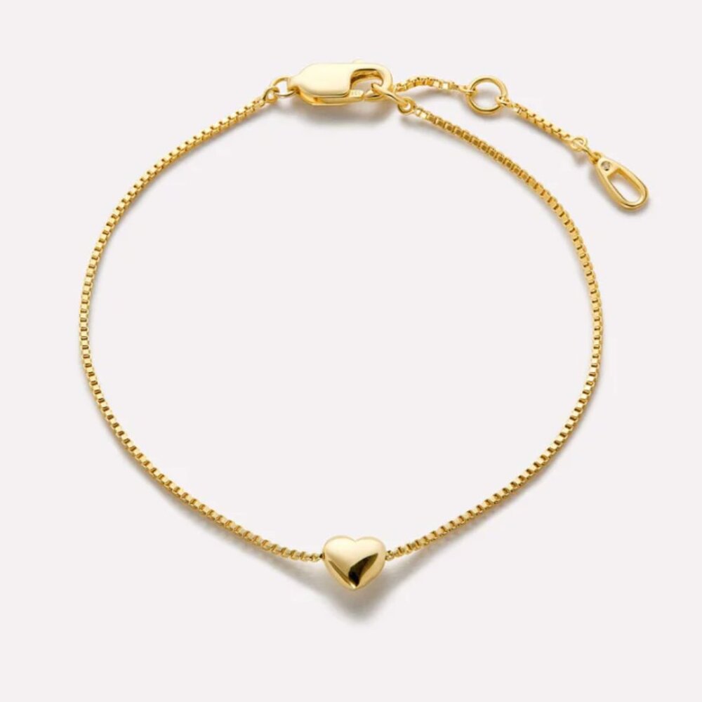 NWT - Ana Luisa Lana Heart Charm Bracelet